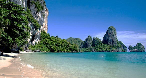 Railay Beaches And Cliffs